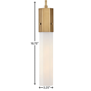 Chime 3" One Light Extra Small Pendant, Heritage Brass