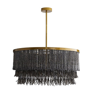 Kavira 30" Three Lights Chandelier, Dark Gray Wash