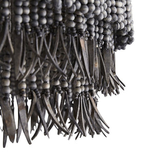Kavira 30" Three Lights Chandelier, Dark Gray Wash