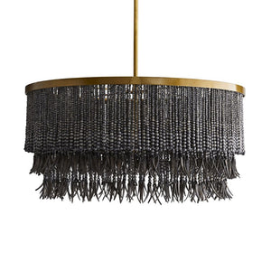 Kavira 30" Three Lights Chandelier, Dark Gray Wash