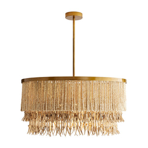 Kavira 30" Three Light Chandelier, Natural