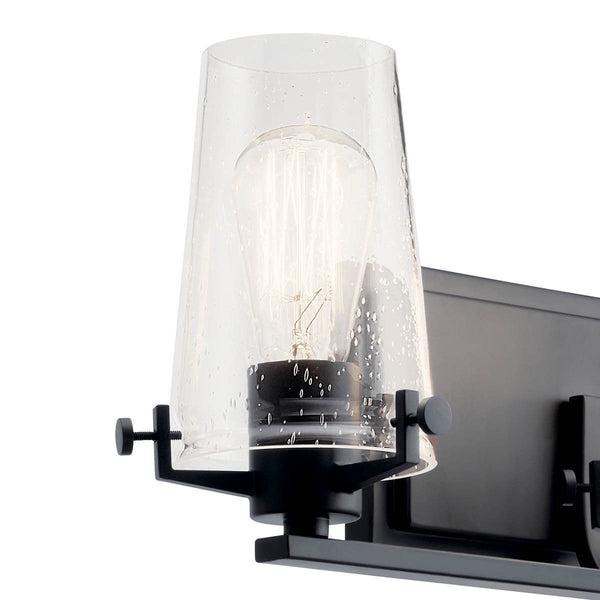 Buster 24" Three Lights Vanity Light, Black