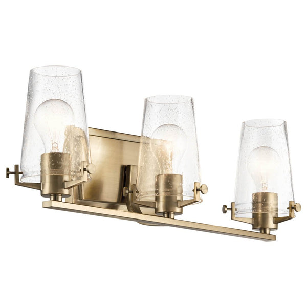 Buster 24" Three Lights Vanity Light, Champagne Bronze