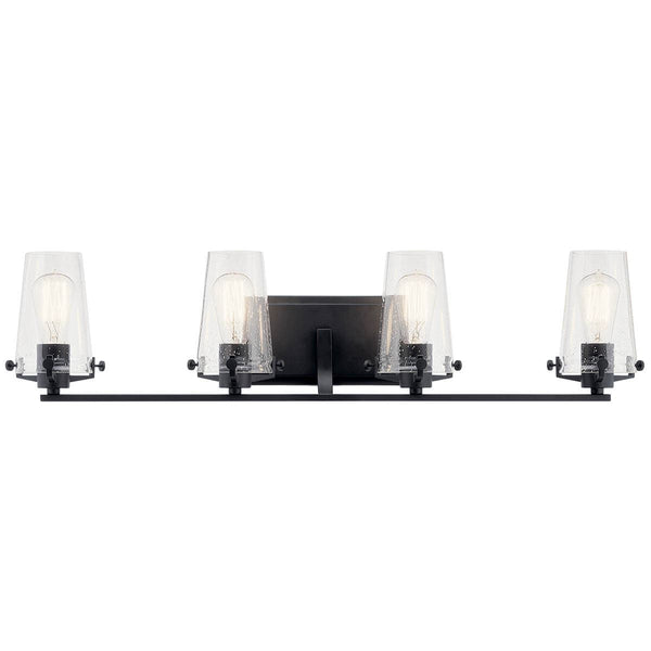 Buster 34" Four Lights Vanity Light, Black