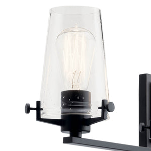 Buster 34" Four Lights Vanity Light, Black