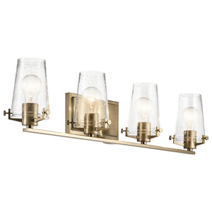 Buster 34" Four Lights Vanity Light, Champagne Bronze