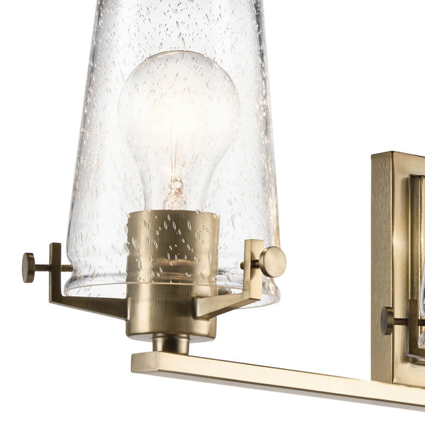 Buster 34" Four Lights Vanity Light, Champagne Bronze