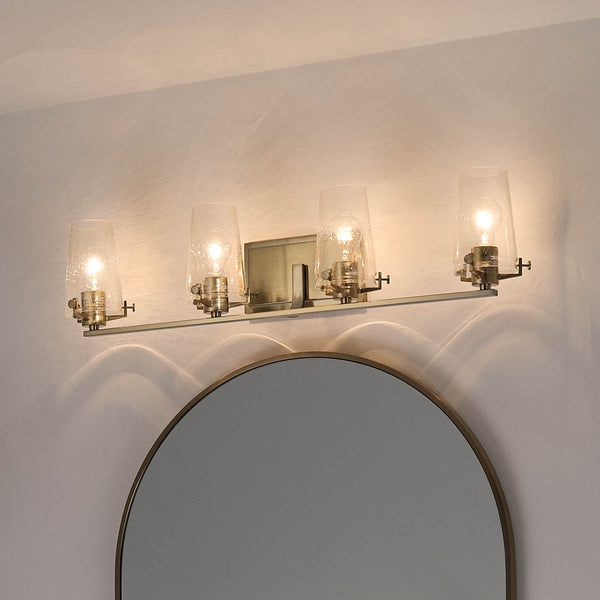 Buster 34" Four Lights Vanity Light, Champagne Bronze