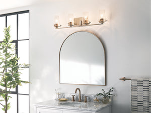 Buster 34" Four Lights Vanity Light, Champagne Bronze