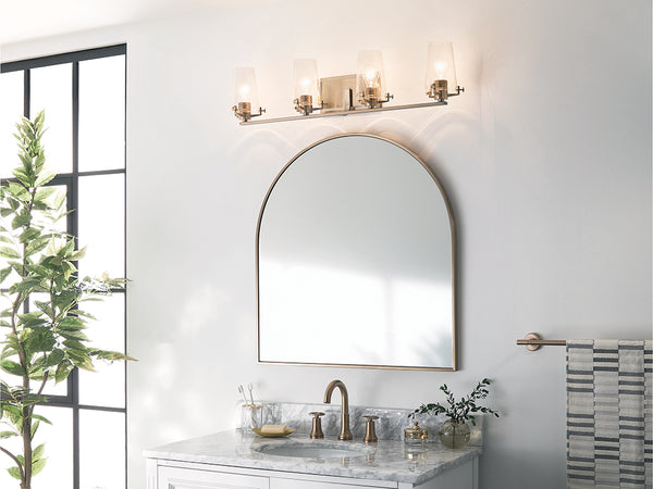 Buster 34" Four Lights Vanity Light, Champagne Bronze