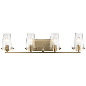 Buster 34" Four Lights Vanity Light, Champagne Bronze