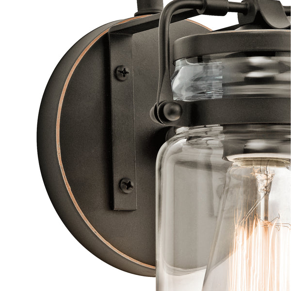 Findlay 5" One Light Wall Sconce, Clear Glass / Olde Bronze