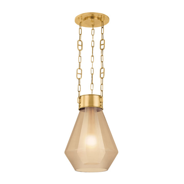Elion 14" One Light Pendant, Vintage Brass