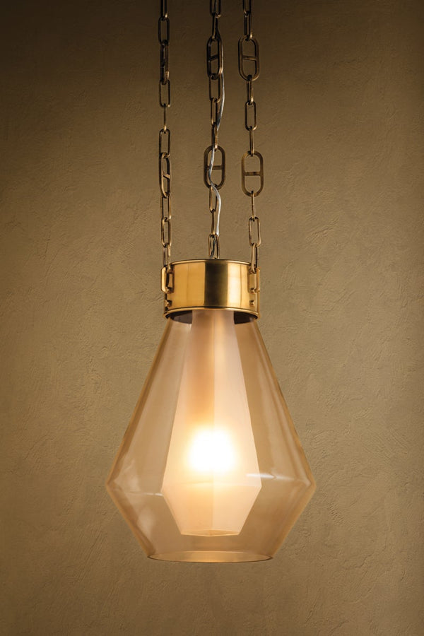 Elion 14" One Light Pendant, Vintage Brass