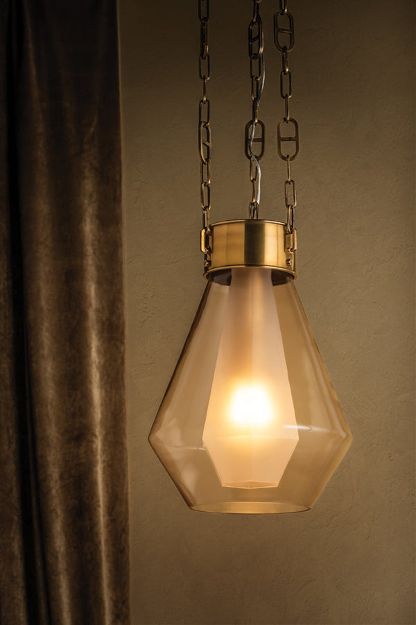 Elion 14" One Light Pendant, Vintage Brass