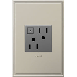 adorne® ARPS152M4 15A Energy-Saving On/Off Outlet, Magnesium