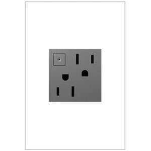 adorne® ARPS152M4 15A Energy-Saving On/Off Outlet, Magnesium