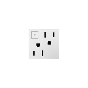 adorne® ARPS152W4 15A Energy-Saving On/Off Outlet, White