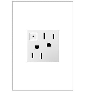 adorne® ARPS152W4 15A Energy-Saving On/Off Outlet, White