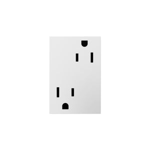 adorne® ARTR153W4 15A Dual Tamper-Resistant Plus-Size Outlet, White