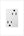 adorne® ARTR153W4 15A Dual Tamper-Resistant Plus-Size Outlet, White