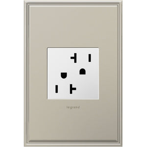 adorne® ARTR202W4 20A Dual Tamper-Resistant Outlet, White