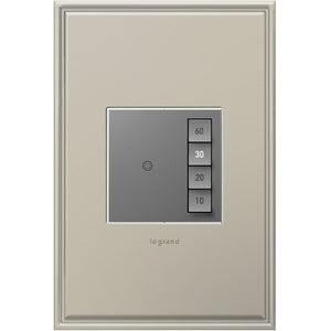 adorne® ASTM2M2 Timer Switch, Manual On/Timed Off, Magnesium, with Microban®