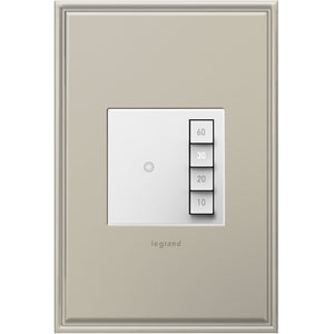 adorne® ASTM2W2 Timer Switch, Manual On/Timed Off, White, with Microban®