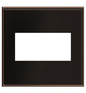 adorne® AWC2GOB4 Oil-Rubbed Bronze Two-Gang Screwless Wall Plate