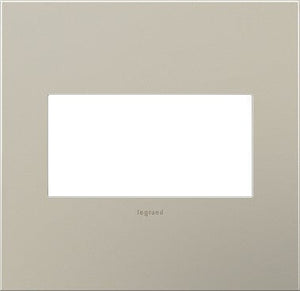 adorne® AWC2GSN4 Satin Nickel Two-Gang Screwless Wall Plate