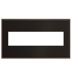 adorne® AWC4GOB4 Oil-Rubbed Bronze Four-Gang Screwless Wall Plate