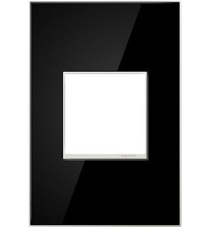 adorne® AWM1G2MB4 Mirror Black One-Gang Screwless Wall Plate
