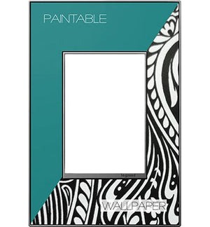 adorne® AWM1G3M4 Custom One-Gang-Plus Screwless Wall Plate, Magnesium Trim