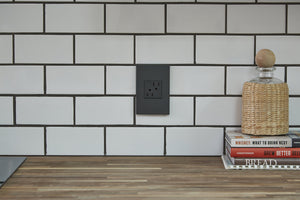adorne® AWP1G2GR6 Graphite One-Gang Screwless Wall Plate with Microban®