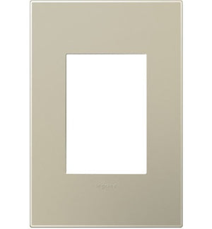 adorne® AWP1G3TM4 Titanium One-Gang-Plus Screwless Wall Plate