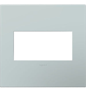 adorne® AWP2GBL4 Pale Blue Two-Gang Screwless Wall Plate with Microban®