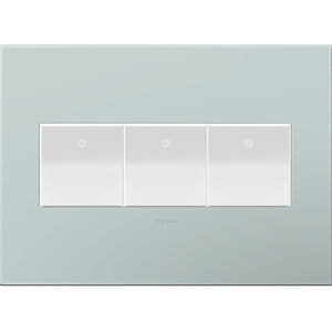 adorne® AWP3GBL4 Pale Blue Three-Gang Screwless Wall Plate