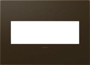 adorne® AWP3GBR4 Bronze Three-Gang Screwless Wall Plate