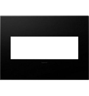adorne® AWP3GGR4 Graphite Three-Gang Screwless Wall Plate with Microban®