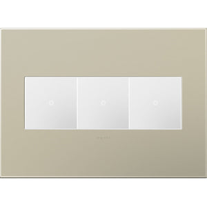 adorne® AWP3GTM4 Titanium Three-Gang Screwless Wall Plate