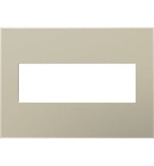 adorne® AWP3GTM4 Titanium Three-Gang Screwless Wall Plate