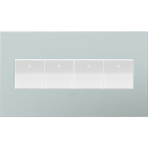 adorne® AWP4GBL4 Pale Blue Four-Gang Screwless Wall Plate