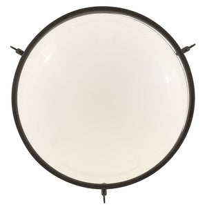 Slate 15" One Light Medium Semi-Flush Mount, Black Oxide