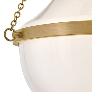 Slate 15" One Light Medium Semi-Flush Mount, Heritage Brass