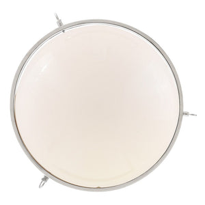Slate 15" One Light Medium Semi Flush Mount, Polished Nickel