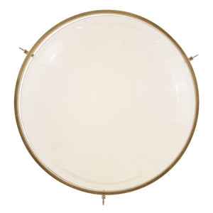 Slate 20" One Light Medium Semi-Flush Mount, Heritage Brass