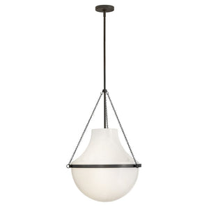 Slate 20" One Light Large Pendant, Black Oxide