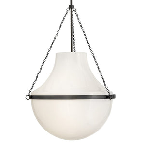 Slate 20" One Light Large Pendant, Black Oxide