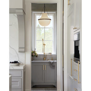 Slate 20" One Light Large Pendant, Black Oxide