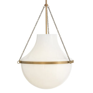 Slate 20" One Light Large Pendant, Heritage Brass